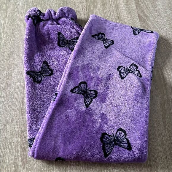 PREOWNED … I BELIEVE “Size: One Size” Butterfly Print Pajama Pants - Picture 2 of 5